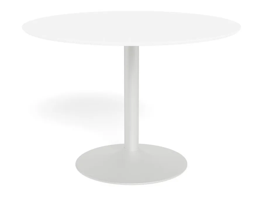 Stół okrągły IBIZA 110 cm - biały