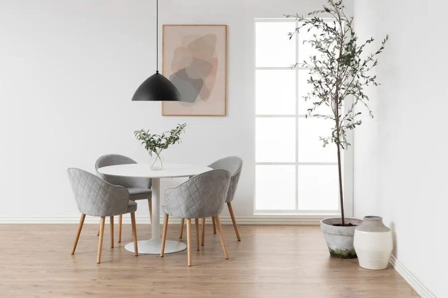 Stół okrągły IBIZA 110 cm - biały