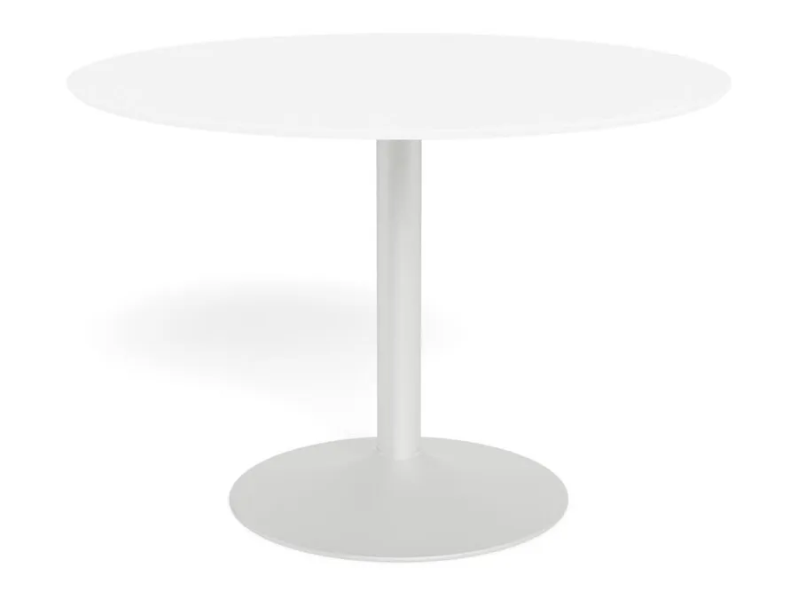 Stół okrągły IBIZA 110 cm - biały