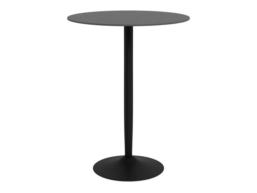 Stół barowy okrągły MALTA 80 cm - czarny