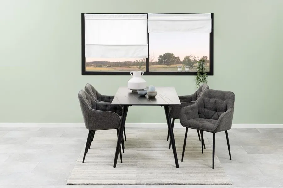 Stół WICKLOW 140x80 - czarny