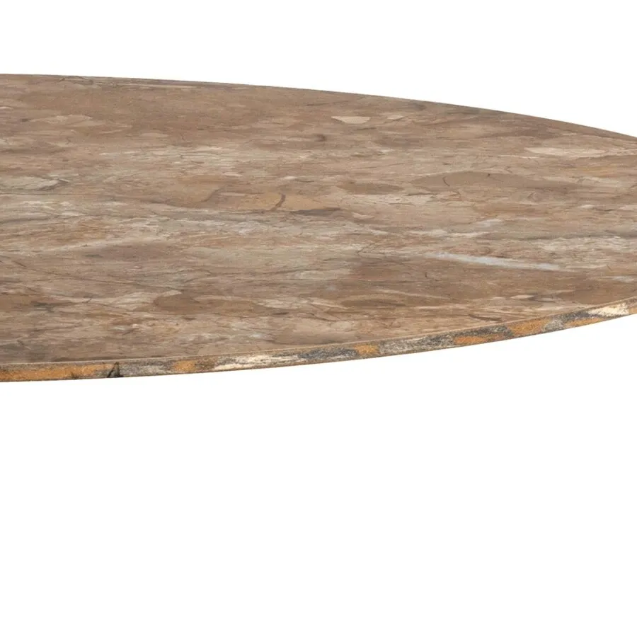Stół barowy okrągły MALTA 80 cm - brązowy/szary