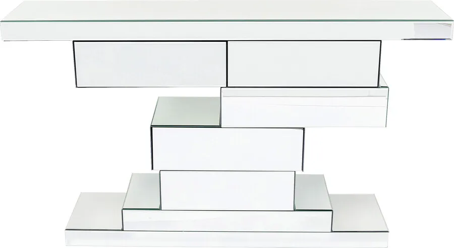 Konsola z szufladami BRICK MIRROR - lustrzany