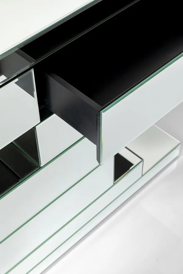 Konsola z szufladami BRICK MIRROR - lustrzany
