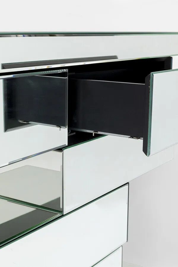 Konsola z szufladami BRICK MIRROR - lustrzany