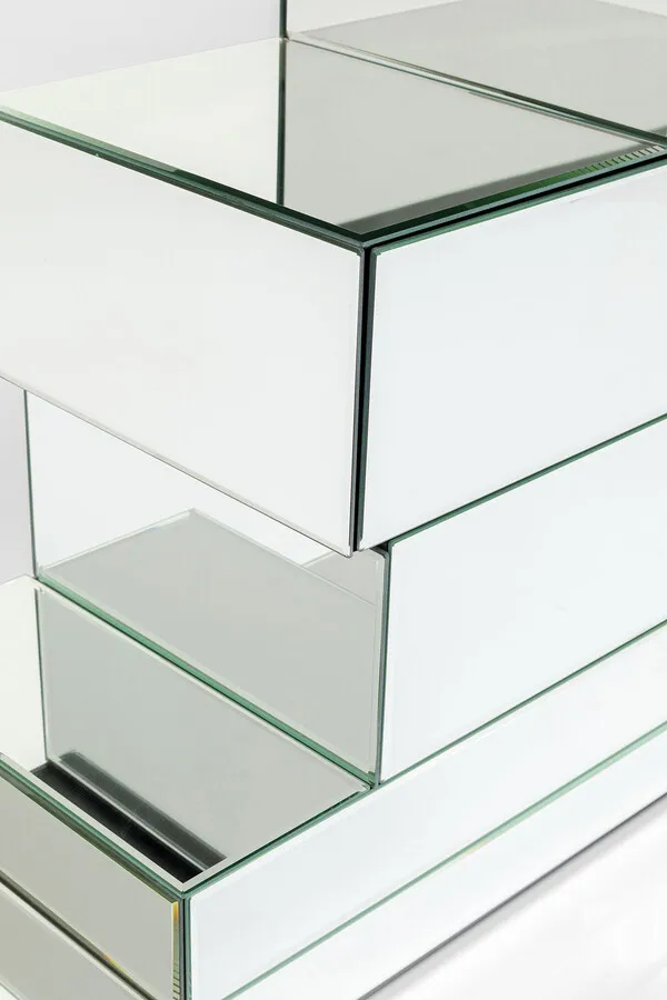Konsola z szufladami BRICK MIRROR - lustrzany