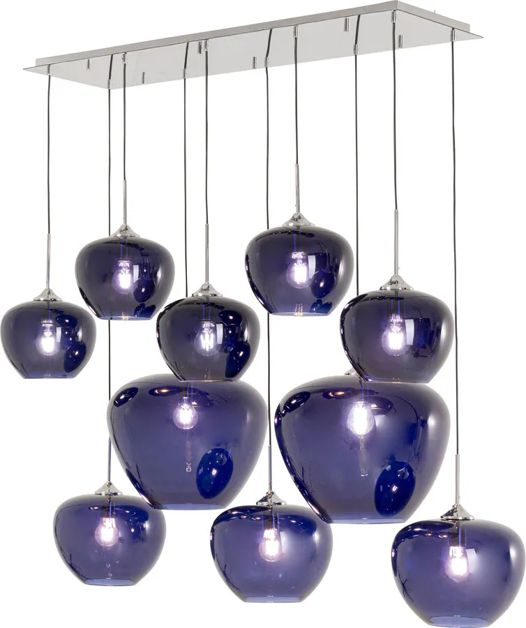 Lampa wisząca SPHERE 10 - niebieski