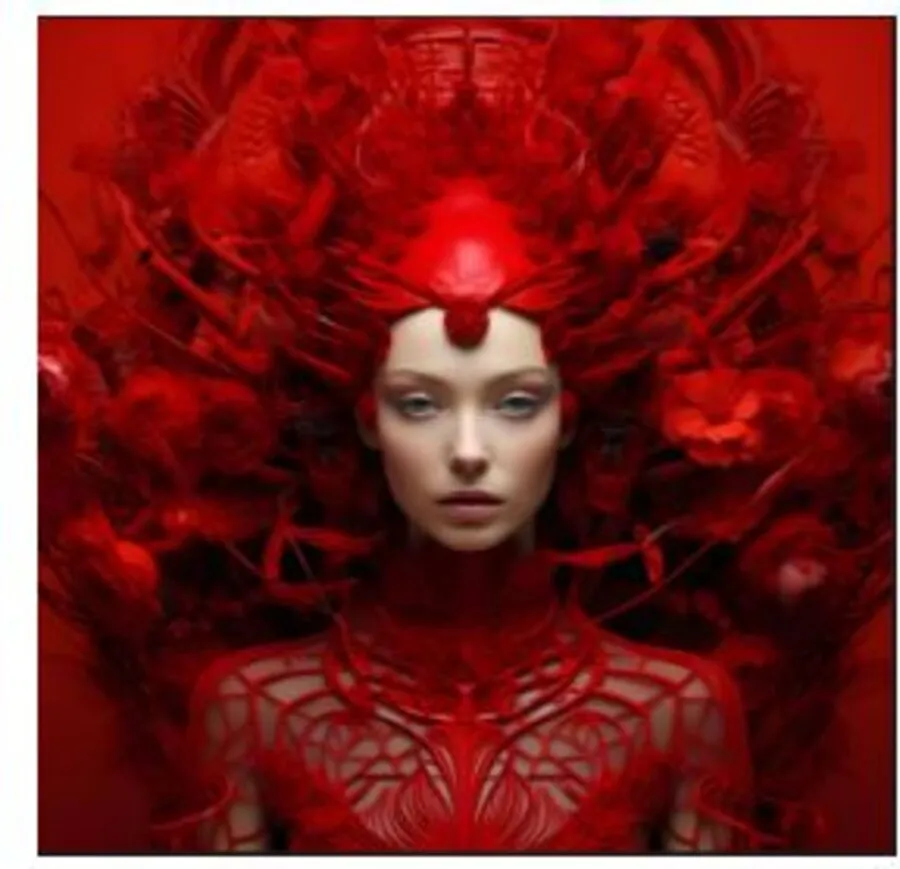 Obraz szklany MUSE RED 120x20