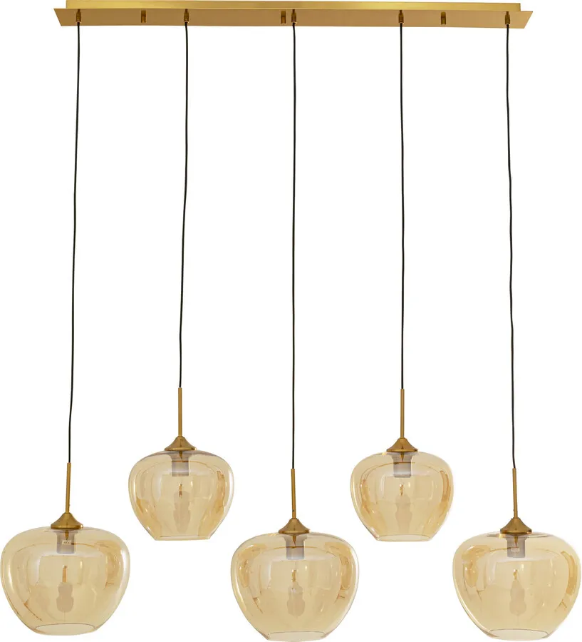 Lampa wisząca SPHERE AMBER 5 - bursztynowy