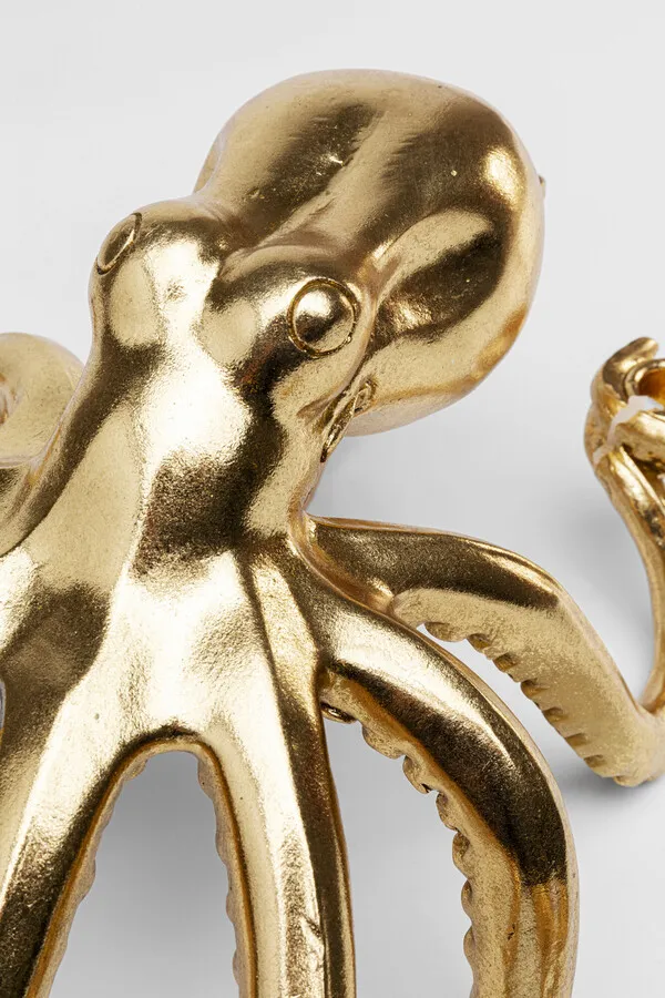 Figurka dekoracyjna/świecznik OCTOPUS 49 cm - złoty