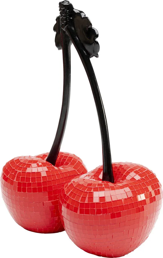 Dekoracja CHERRIES 19 cm - czerwony