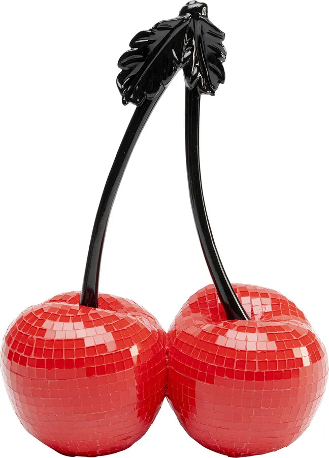 Dekoracja CHERRIES 19 cm - czerwony