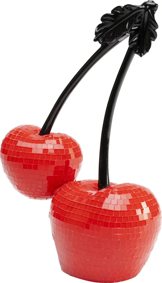 Dekoracja CHERRIES 16 cm - czerwony