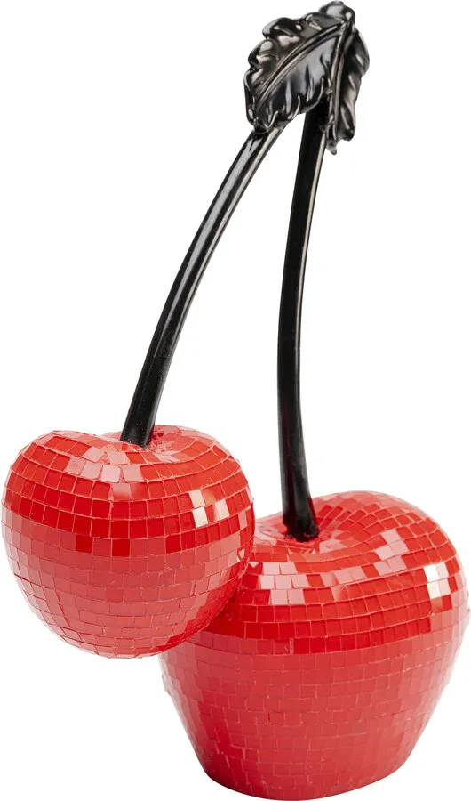 Dekoracja CHERRIES 16 cm - czerwony