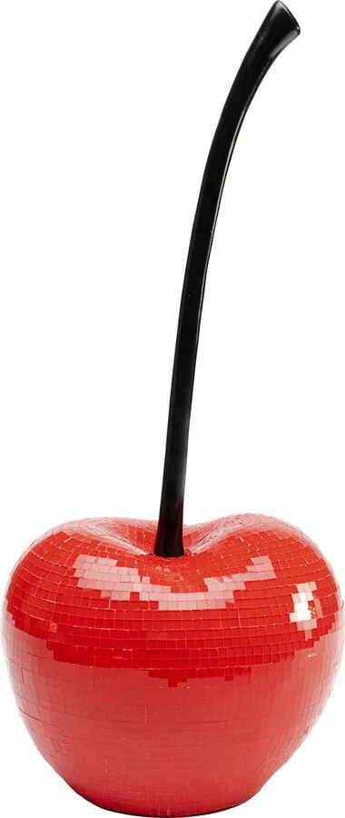 Dekoracja CHERRY SINGLE 19 cm - czerwony