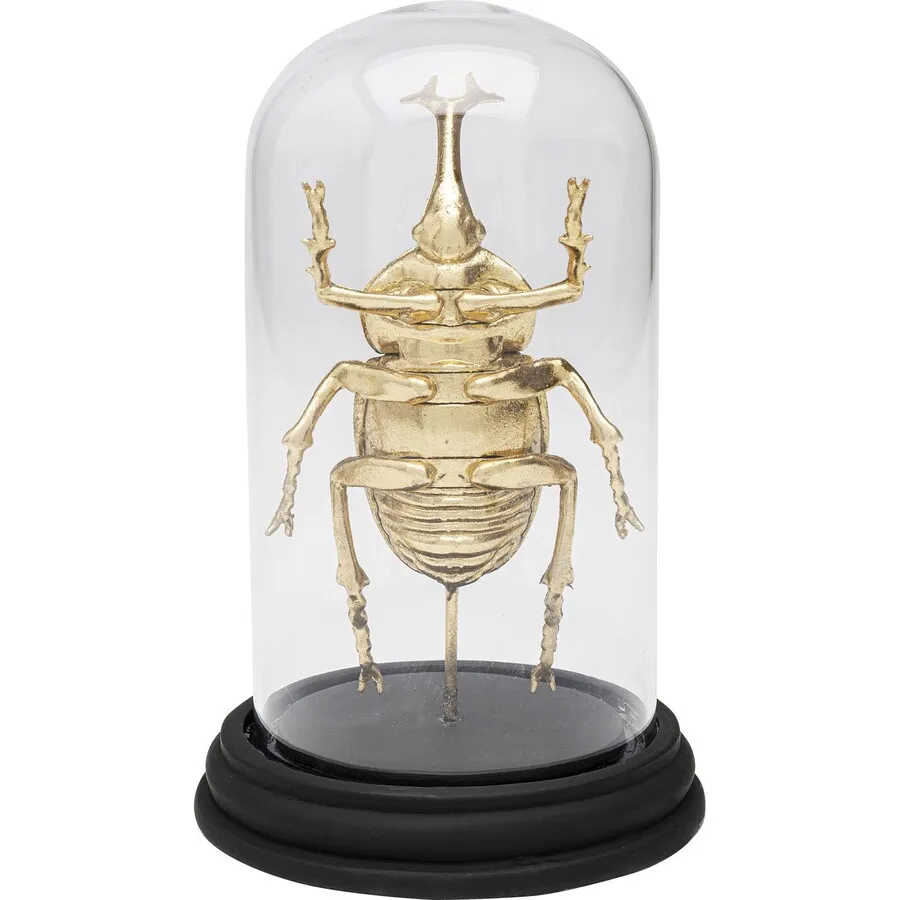 Dekoracja HERCULES BEETLE - transparentny/złoty
