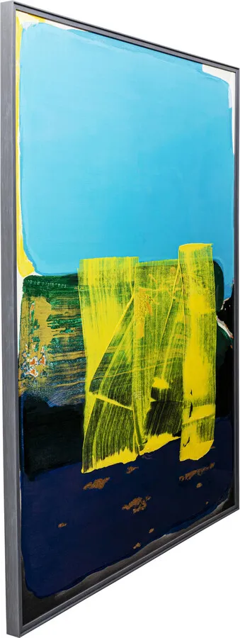 Obraz w ramie ABSTRACT HIGH GLOSS BLUE 120x160