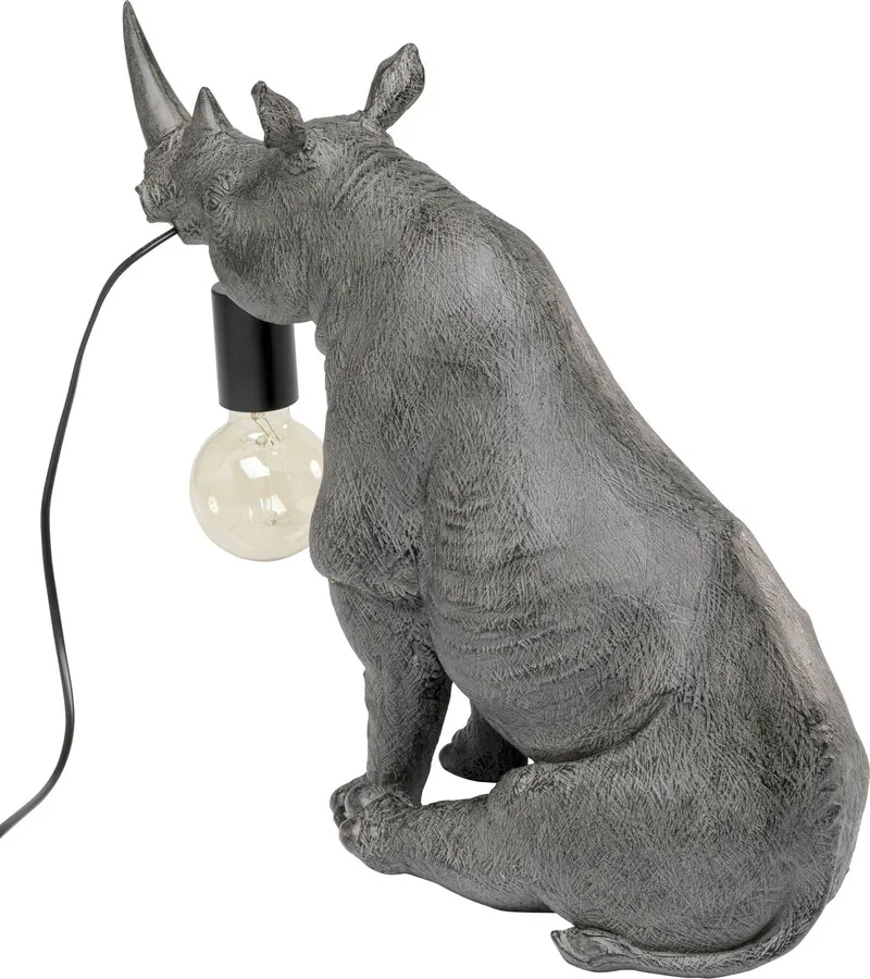 Lampa stołowa SITTING RHINO - szary