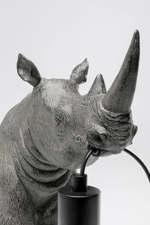 Lampa stołowa SITTING RHINO - szary