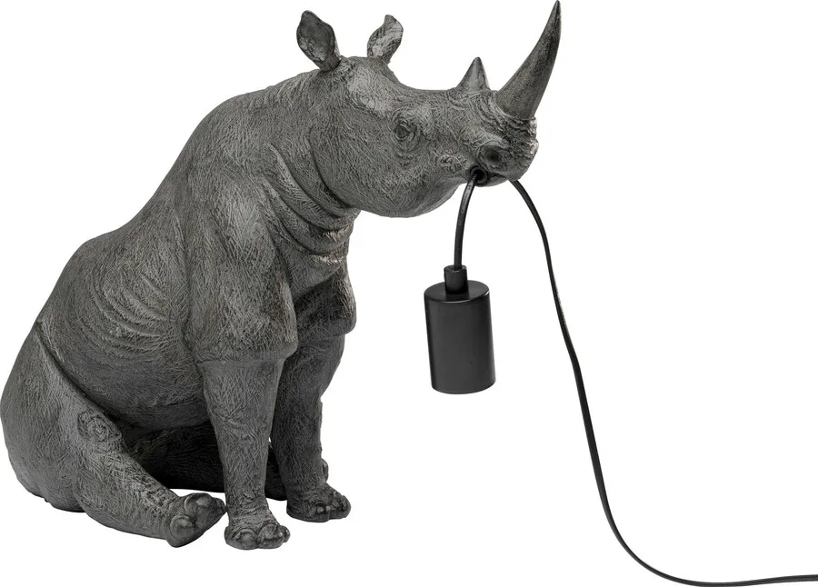 Lampa stołowa SITTING RHINO - szary