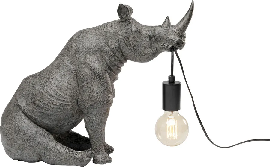 Lampa stołowa SITTING RHINO - szary