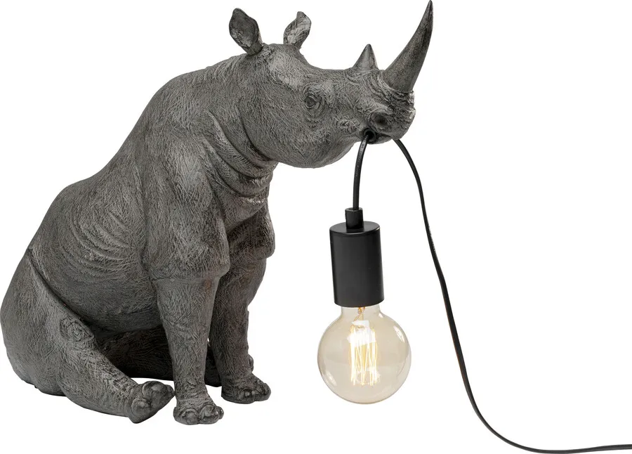 Lampa stołowa SITTING RHINO - szary