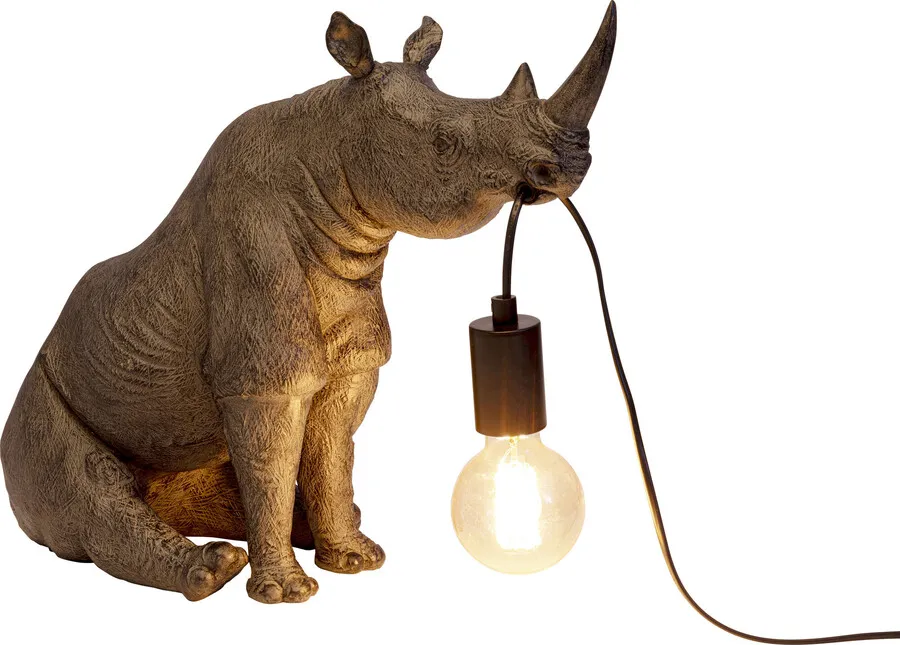 Lampa stołowa SITTING RHINO - szary