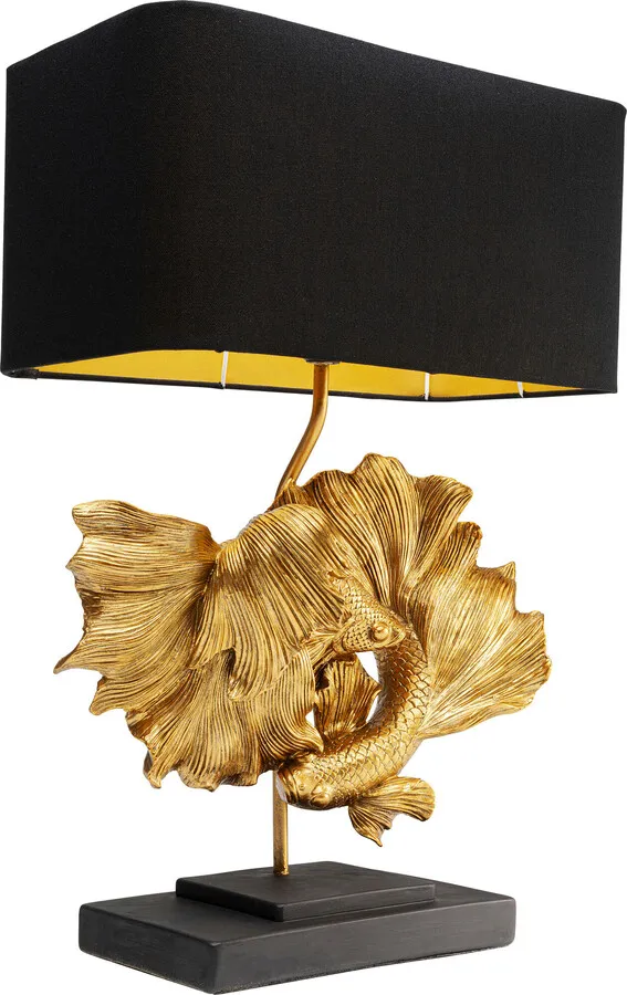 Lampa stołowa BETTA FISH - brązowy/złoty
