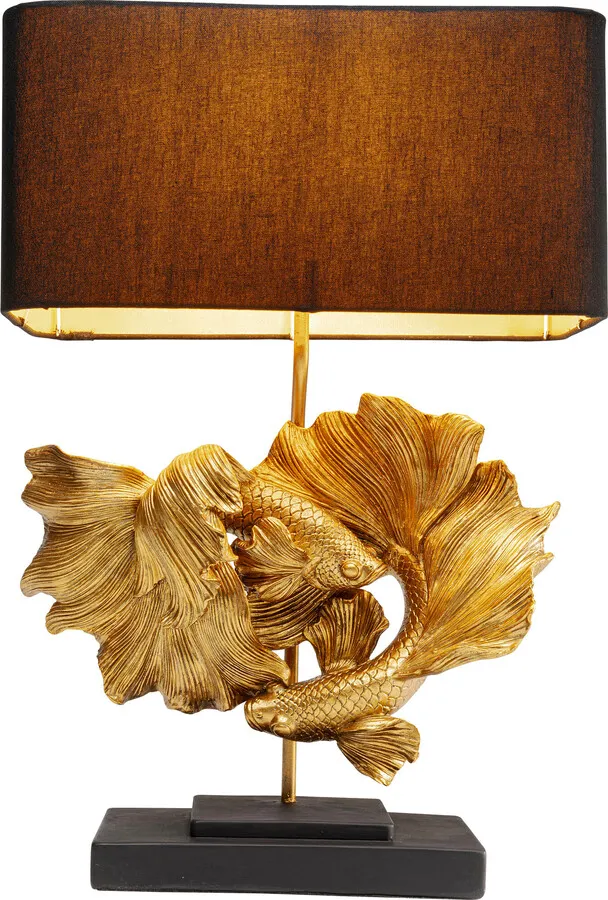Lampa stołowa BETTA FISH - brązowy/złoty