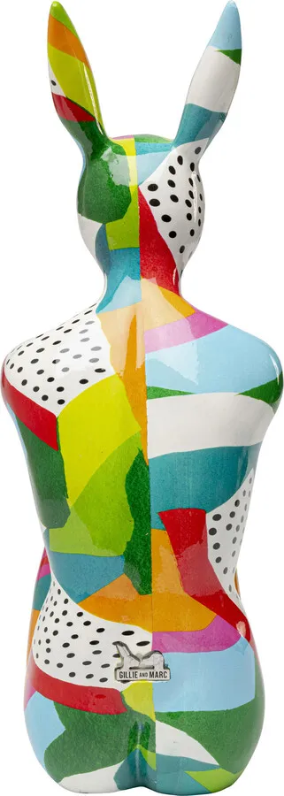 Figurka dekoracyjna RABBIT GILLIE Abstract - wielokolorowy