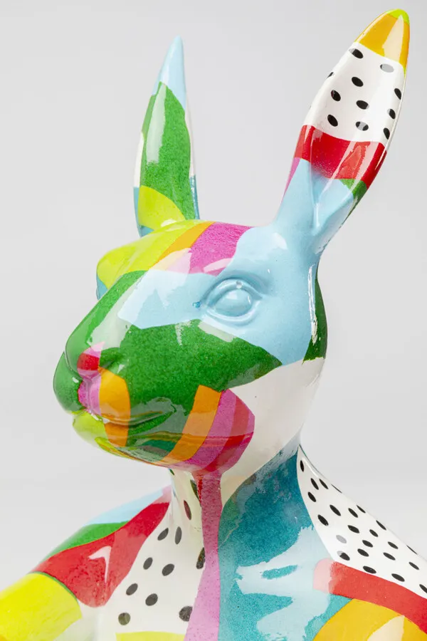 Figurka dekoracyjna RABBIT GILLIE Abstract - wielokolorowy