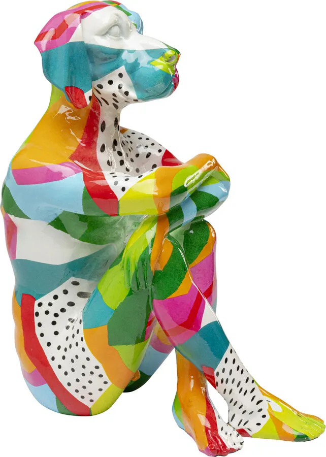 Figurka dekoracyjna DOG GILLIE Abstract - wielokolorowy