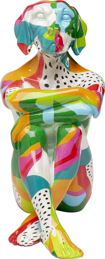 Figurka dekoracyjna DOG GILLIE Abstract - wielokolorowy