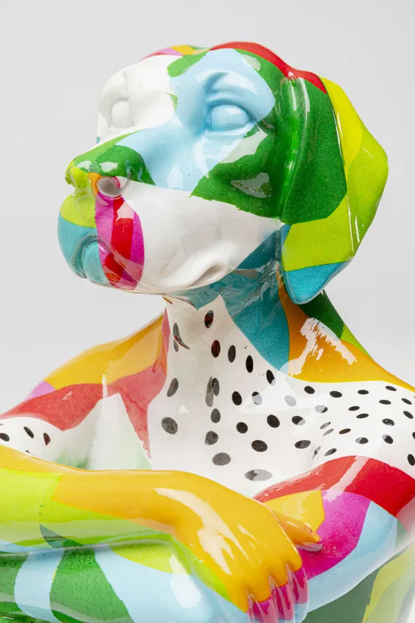 Figurka dekoracyjna DOG GILLIE Abstract - wielokolorowy