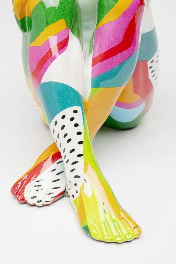 Figurka dekoracyjna DOG GILLIE Abstract - wielokolorowy