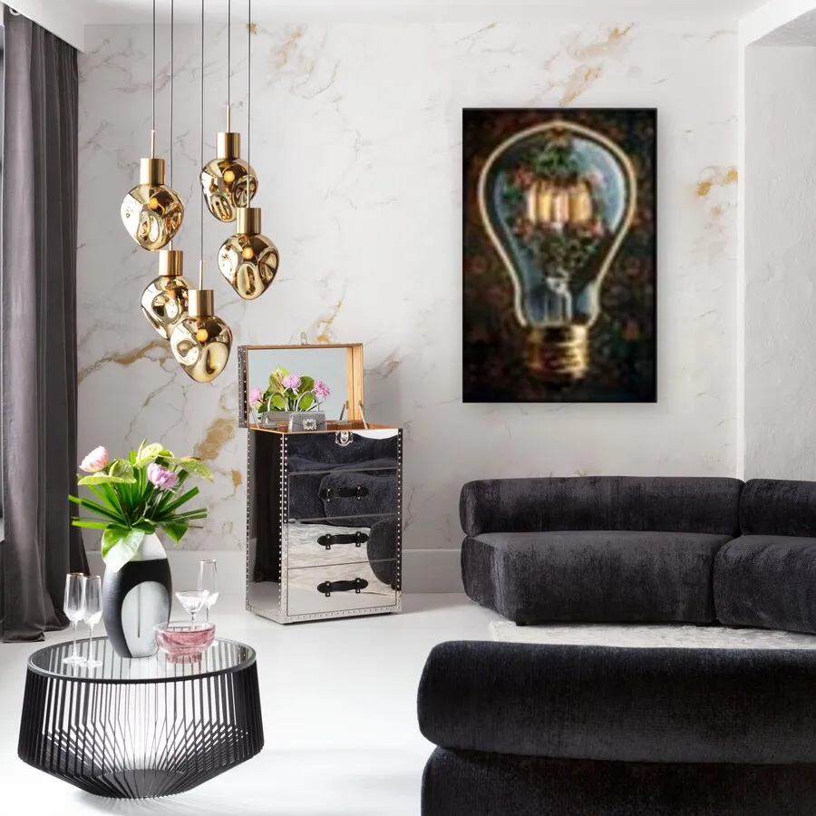 Obraz ART BULB LED 80x120