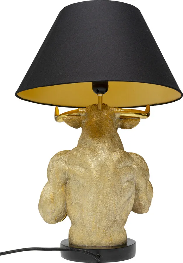 Lampa stołowa BOXER BULL - złoty/czarny