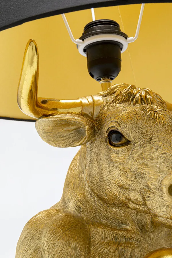 Lampa stołowa BOXER BULL - złoty/czarny