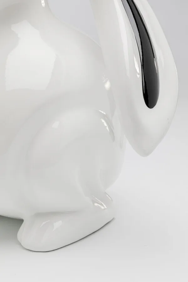 Figurka dekoracyjna MOON HARE 30 cm - biały