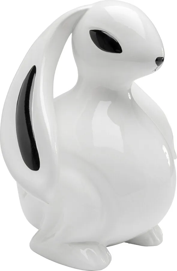 Figurka dekoracyjna MOON HARE 30 cm - biały