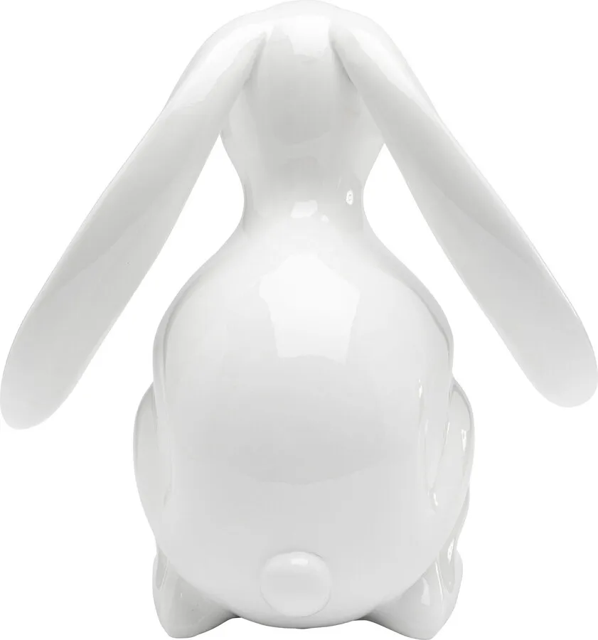 Figurka dekoracyjna MOON HARE 30 cm - biały