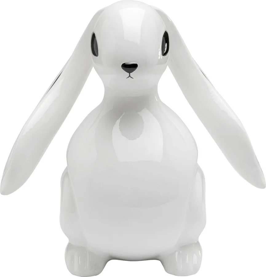 Figurka dekoracyjna MOON HARE 30 cm - biały