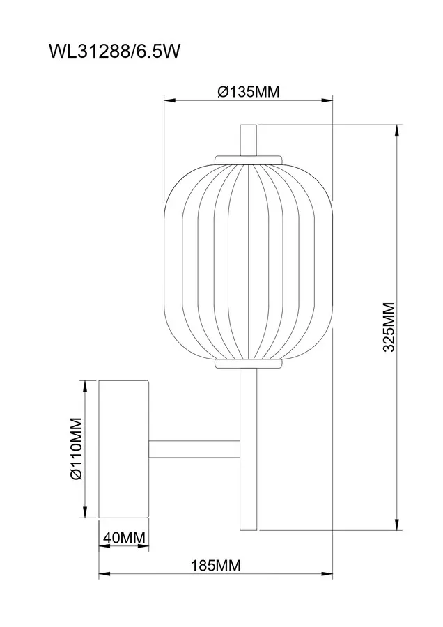Kinkiet AKARI WL31288/6.5W - złoty
