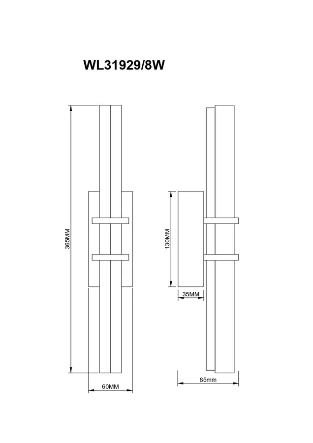 Kinkiet IGGLY 36 cm WL31929/8W - złoty