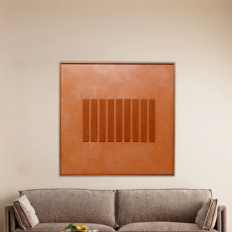 Obraz na płótnie ART ROW BROWN 100x100
