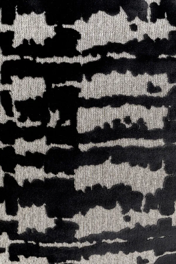 Poduszka dekoracyjna BOA 45x45 - czarny/biały