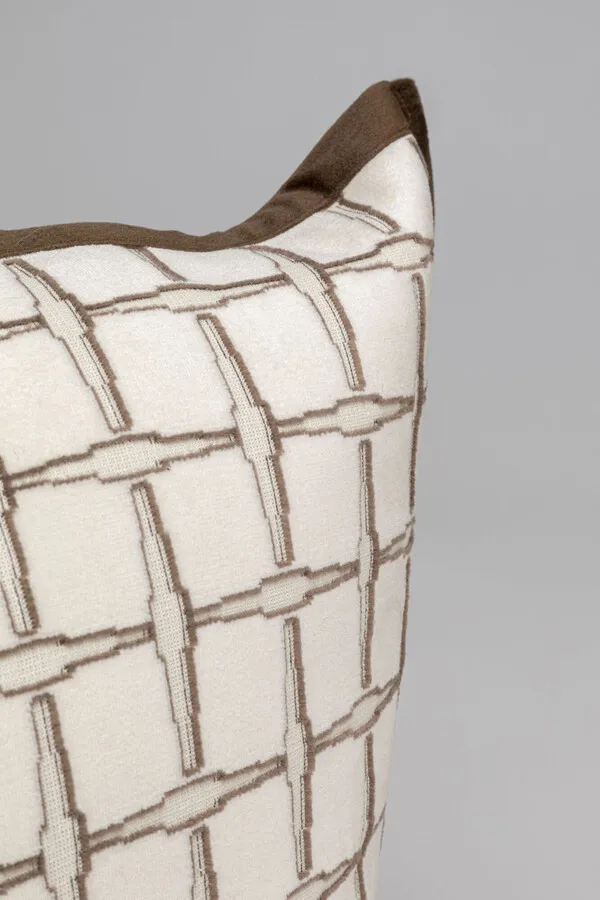 Poduszka dekoracyjna CHAIN 45x45 - beżowy