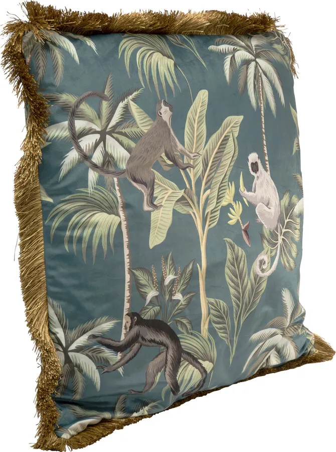 Poduszka dekoracyjna JUNGLE FEVER 55x55 - zielony/złoty