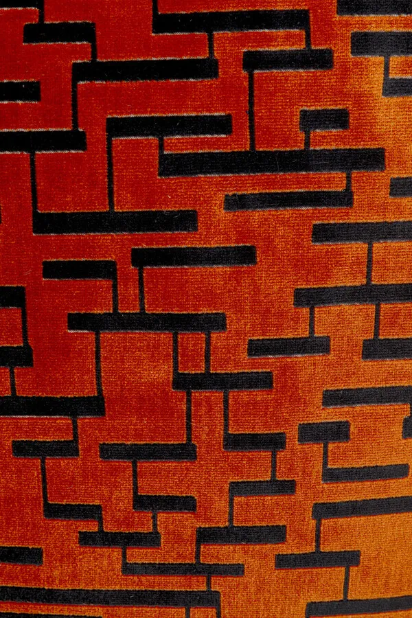 Poduszka dekoracyjna SUONO 45x45 - brązowy/czarny