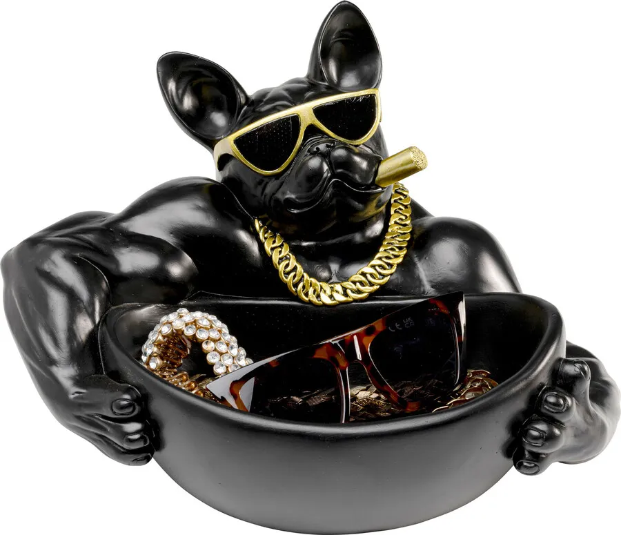 Miska dekoracyjna GANGSTER DOG - czarny